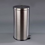 PAPELERA PEDAL INOX SATINADA 30 LT