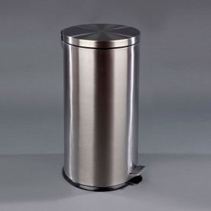 PAPELERA PEDAL INOX SATINADA 30 LT 1